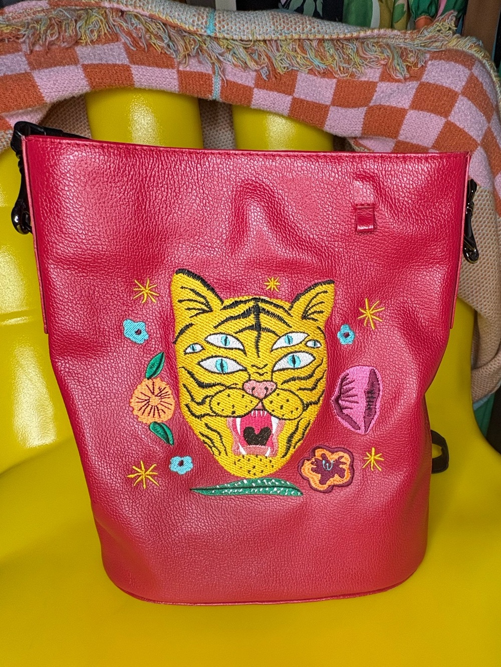 MIN & MON VINCENT HAPPY TIGER BAG